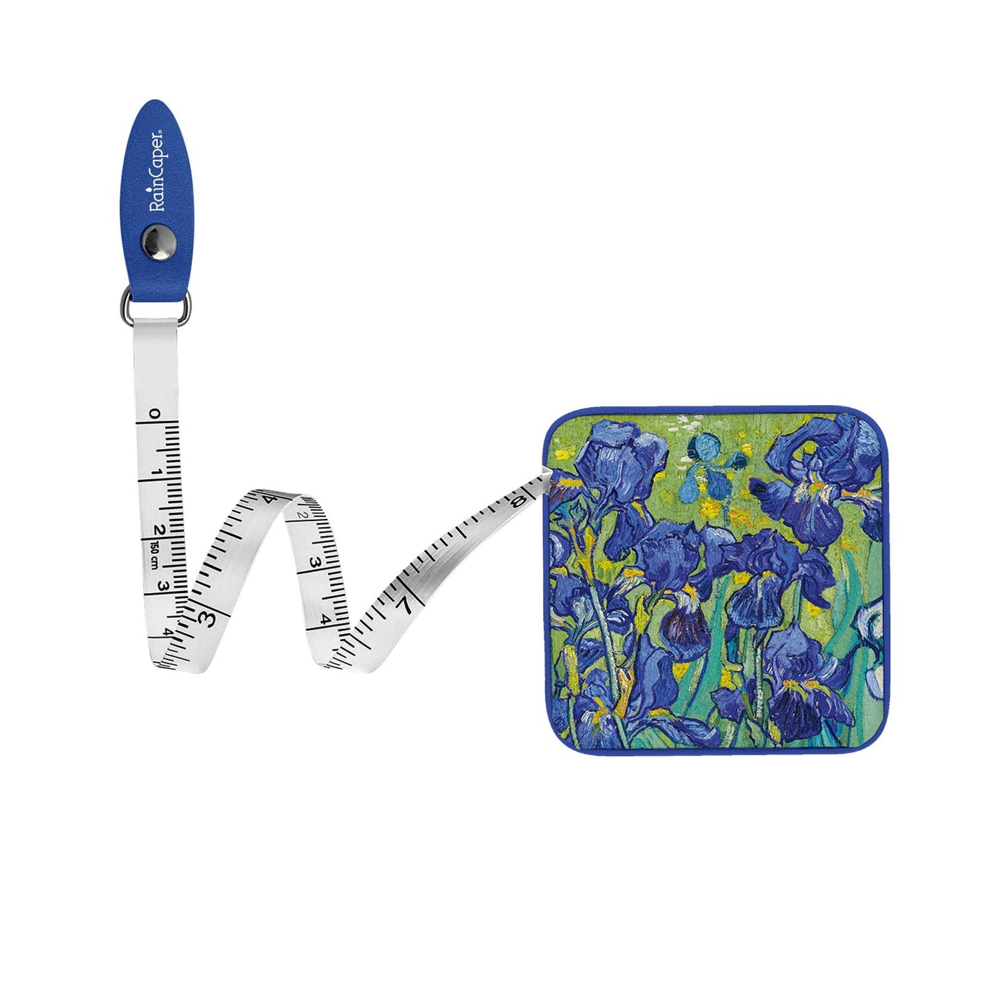 RainCaper - Van Gogh "Irises" Compact Retractable Tape Measure – Dual-Sided, 60"/150cm