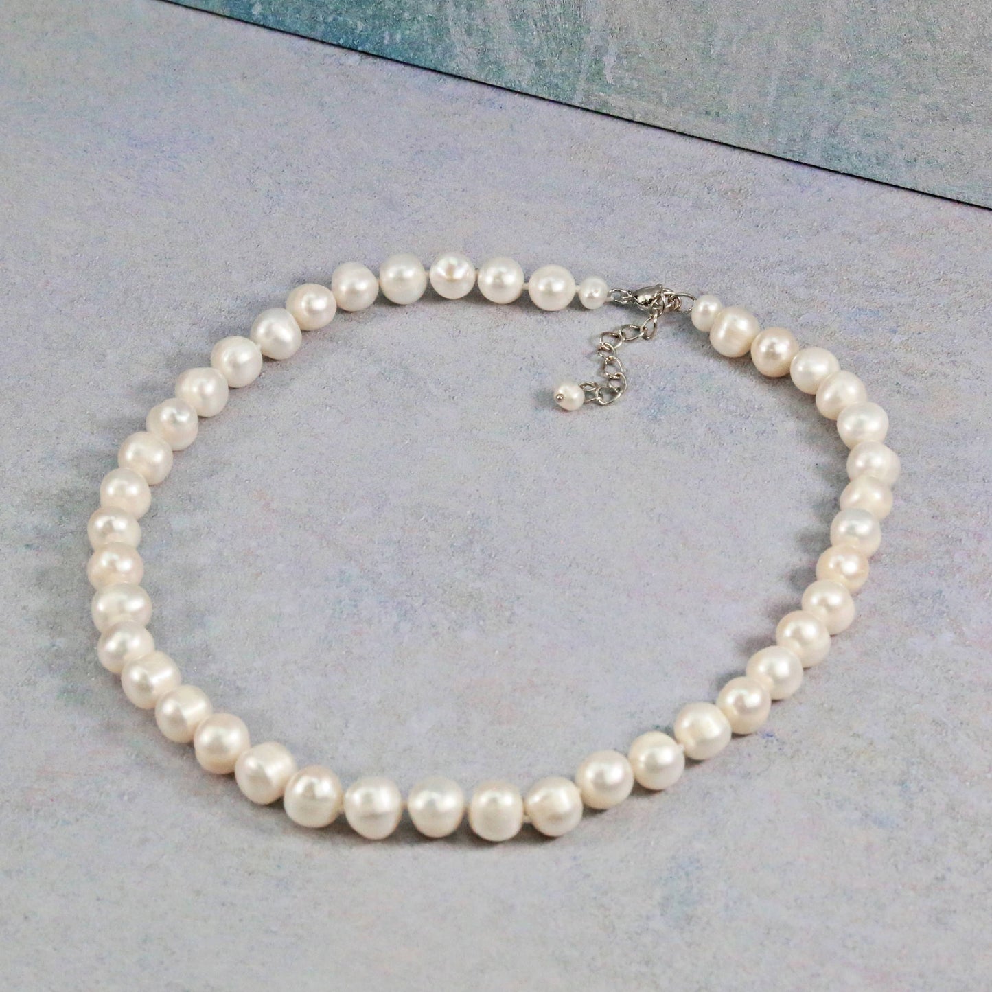 IST Jewelry - 18" Cultured Freshwater White Pearl Necklace