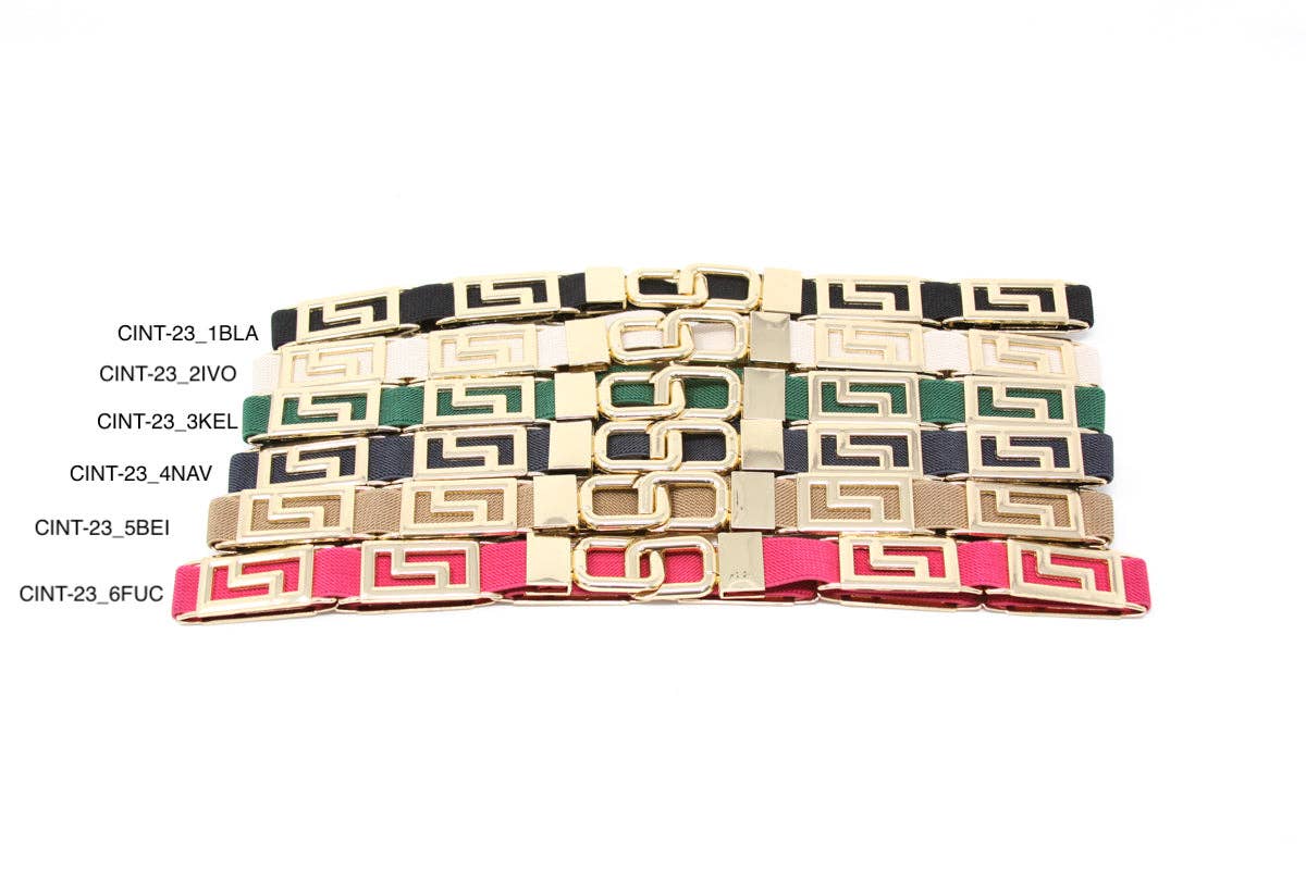 German Fuentes Handbags - CINT-23 ONE SIZE STRETCH BELT : Gold