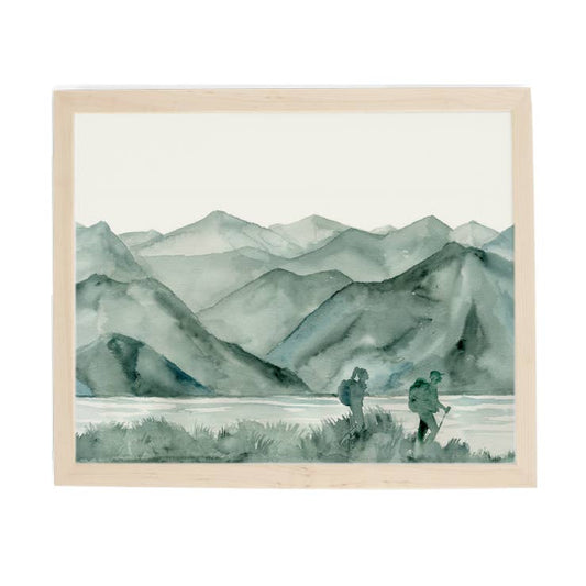 Lana's Shop - Hiking Couple Art Print