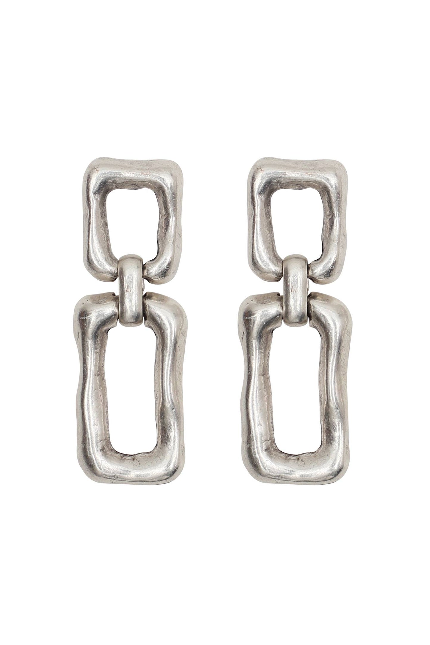 Chanour - Handmade Bone Pewter Earrings - NE1501