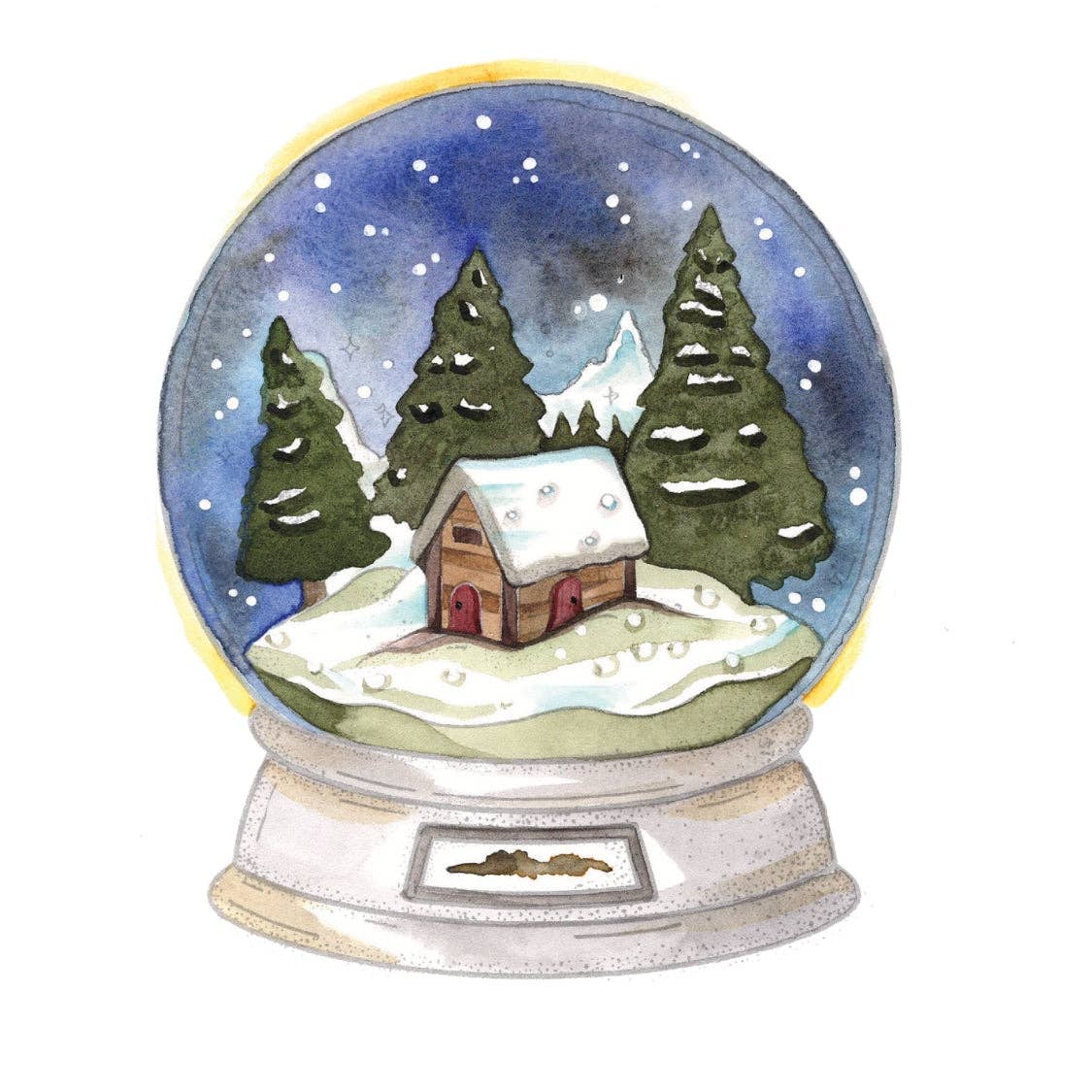 Willow Wolfe USA - Winter Glow Watercolor Workbook By Nya Wolfe