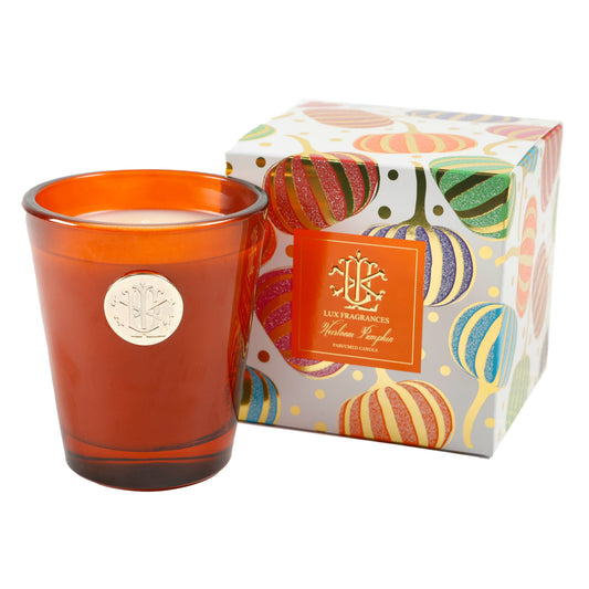 LUX FRAGRANCES - Heirloom Pumpkin 8 oz Designer Box Candle