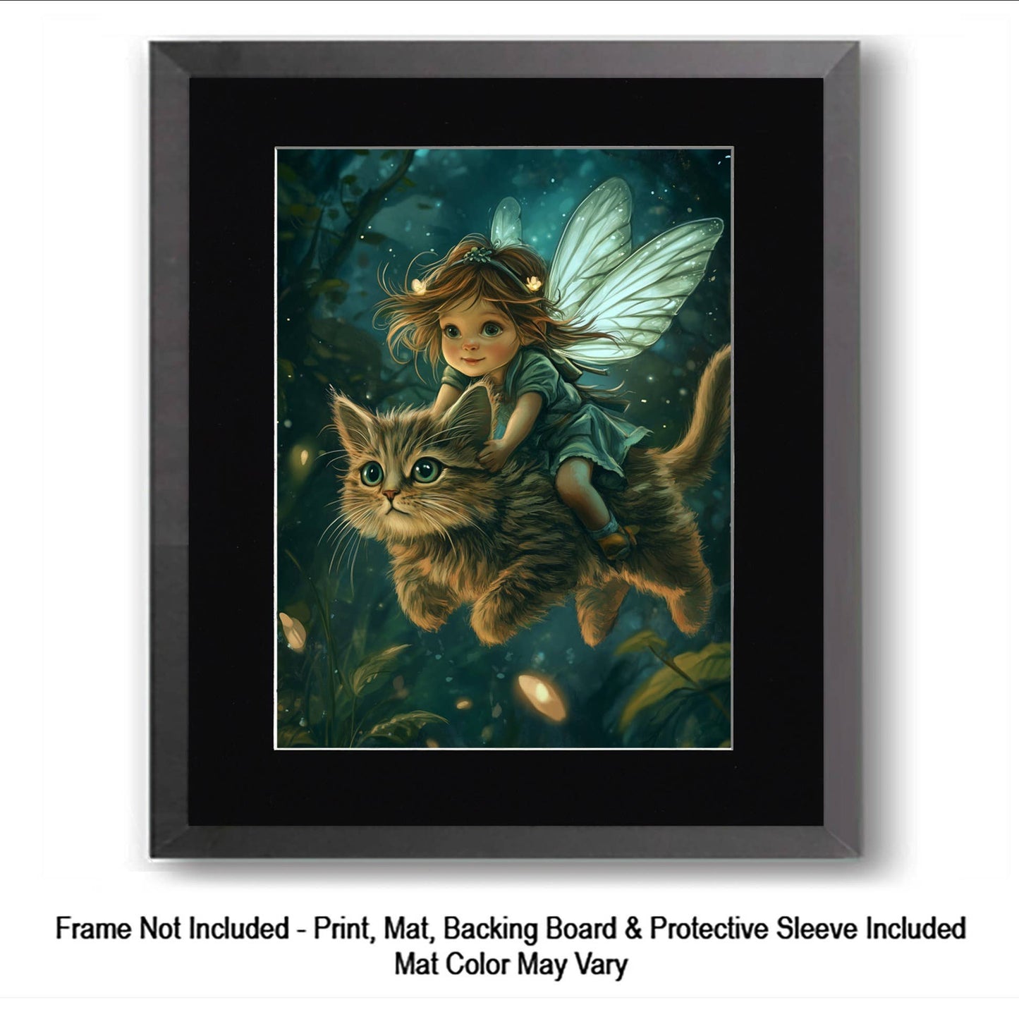 Mowbi - Fairies Making Cookies - Fairies Wall Art Prints – 8″x10″ Artwork for 11″x14″ Frame