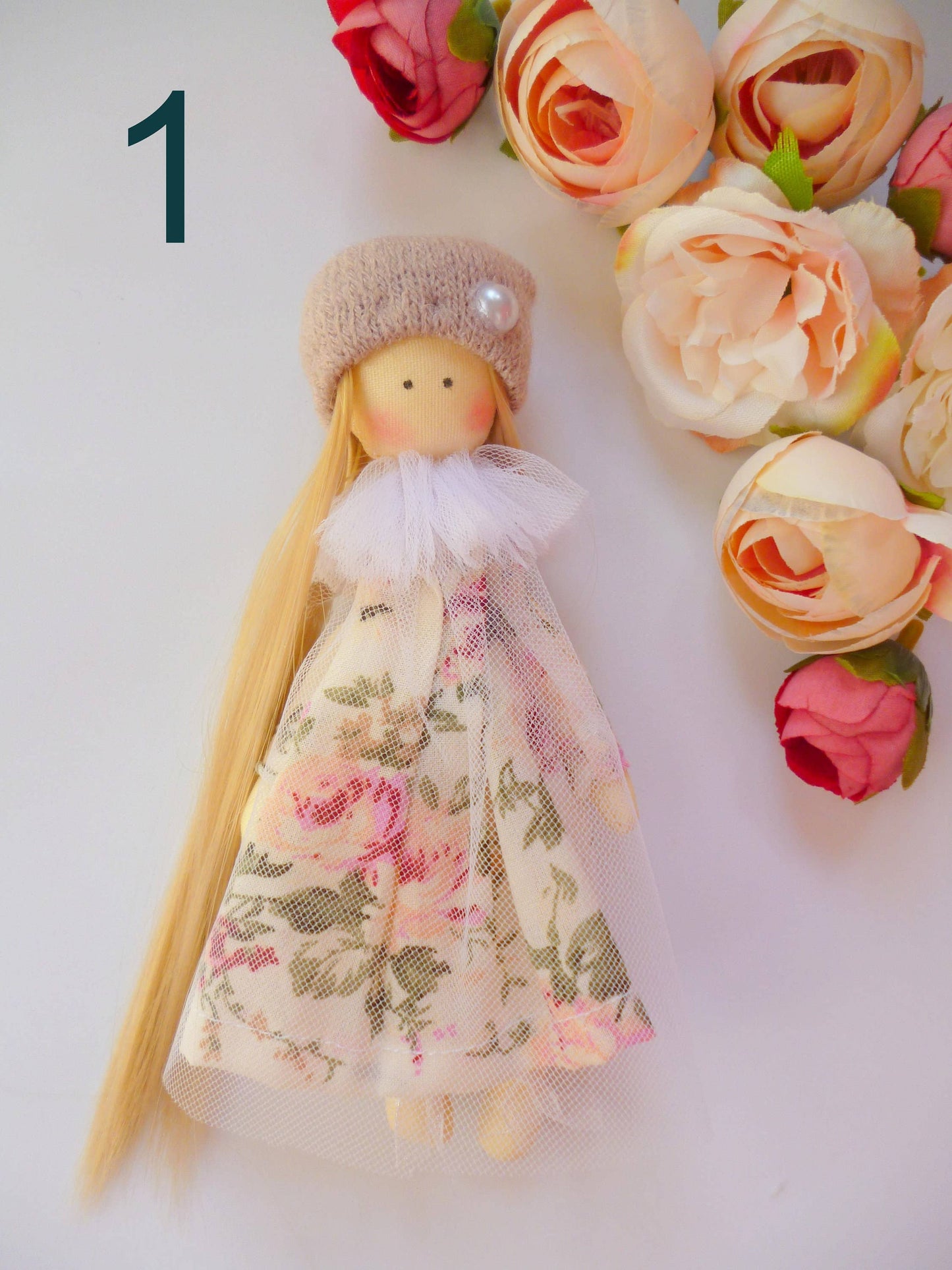 ChernikovaNataliya - Small Doll, Shabby Cloth Dolls, Mini Rag Doll, Textile Pocke: 3