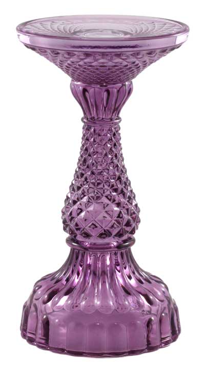 Twilight Collection - Bella Pillar Candle Holders – Heather: Small - 3.5"Ø x 6.5"H