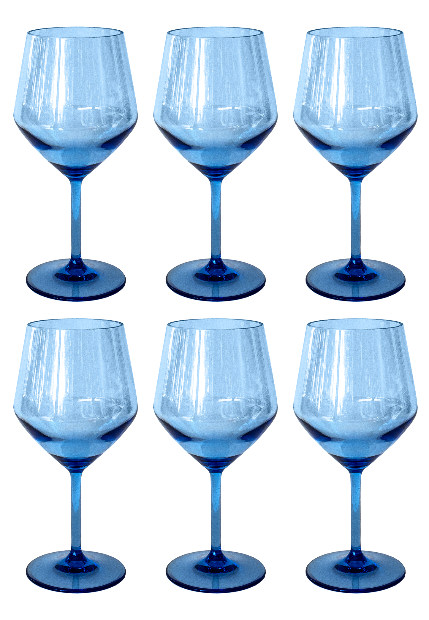 TarHong - Angle Goblet Collection, Acrylic, 23 oz: Blue