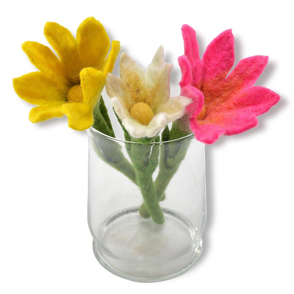 BNB Crafts Inc. - Small Sharp Design Colorful Stick Flower: Turquoise