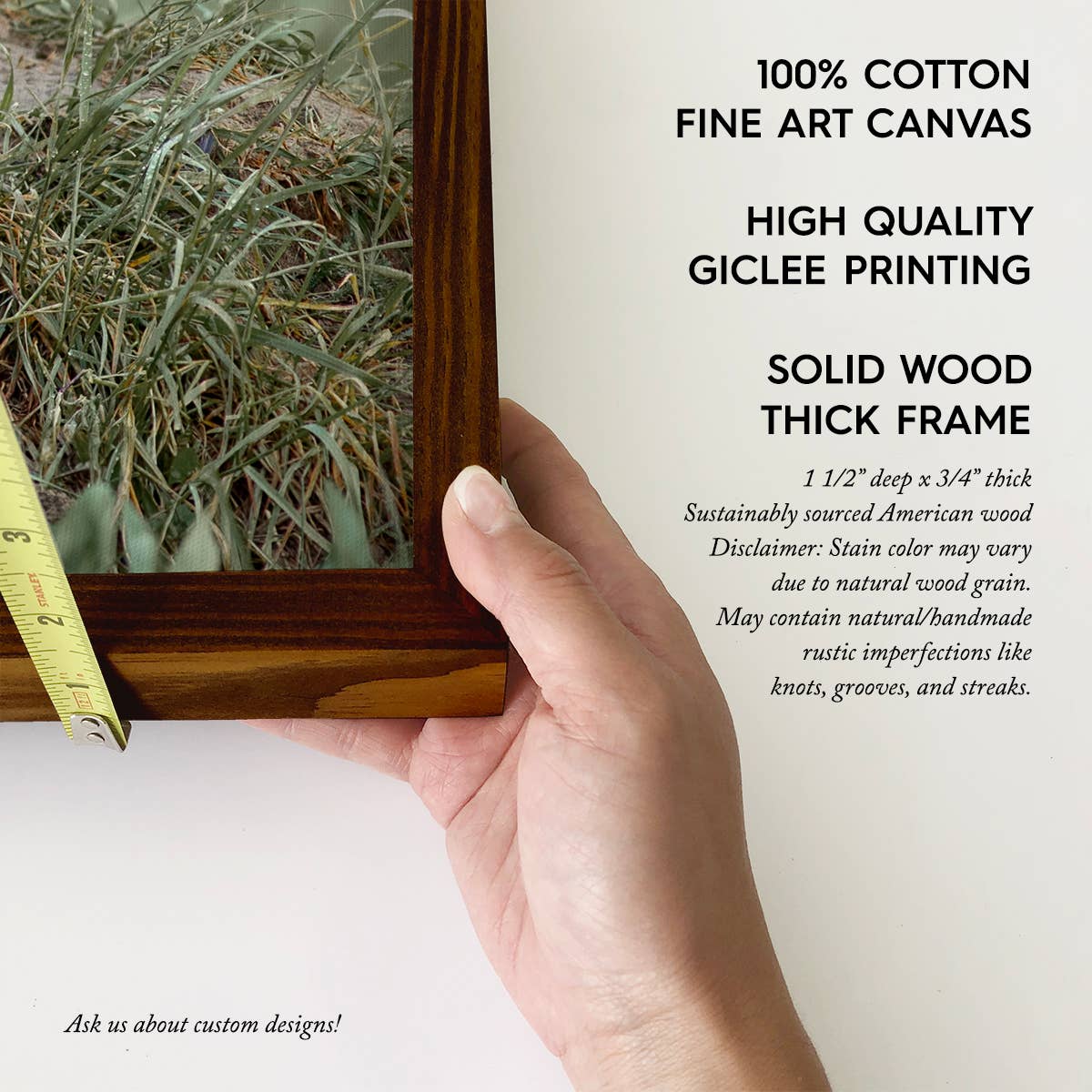 Hangout Home - Baby Fox Pups - Wildlife Photography Canvas Art - Wood Frame: 24x36" Extra Large Canvas Art with Thick Wood Frame