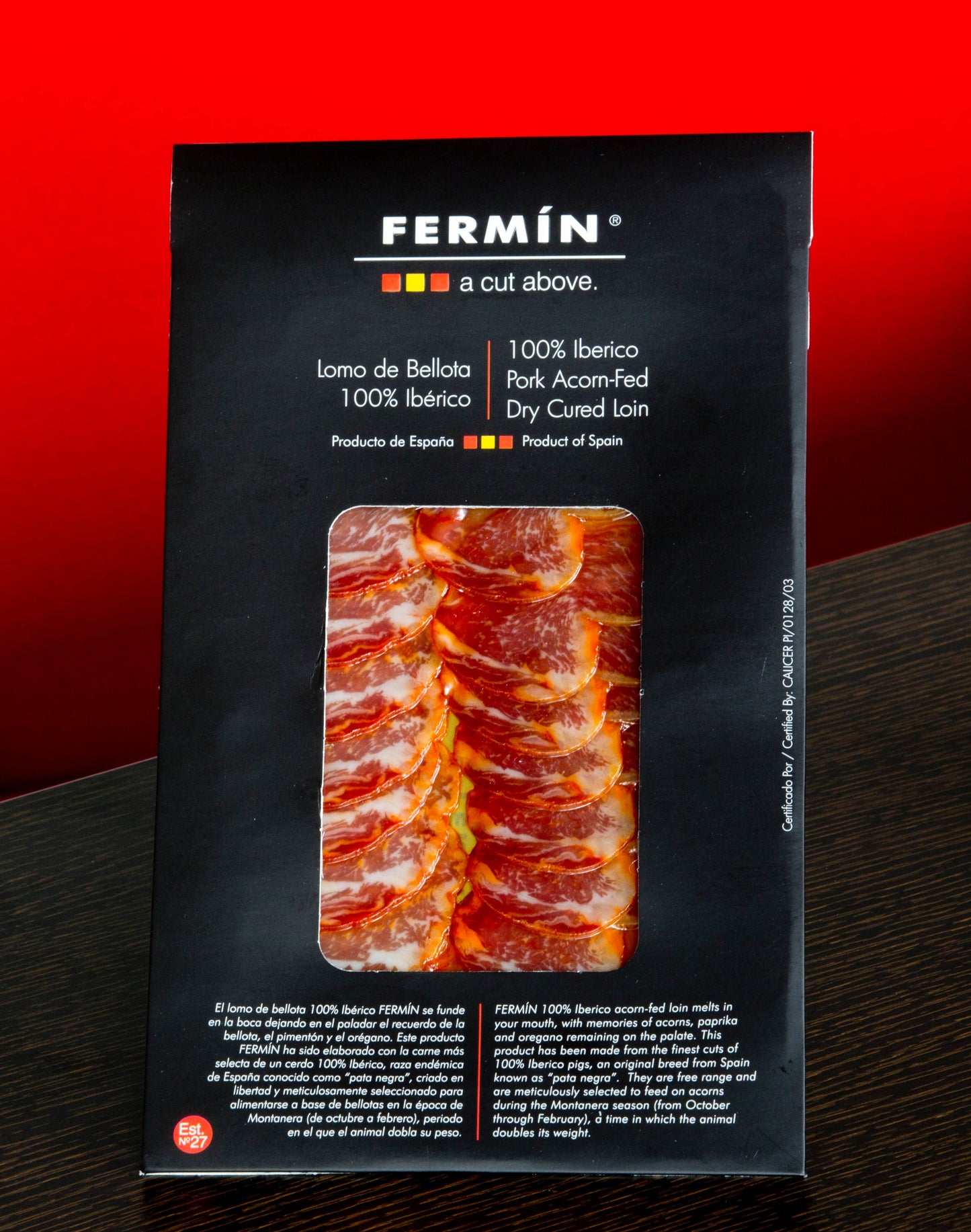 LA JAMOTECA - Acorn Fed (Bellota) 100% Iberico Loin (Lomo) 2oz