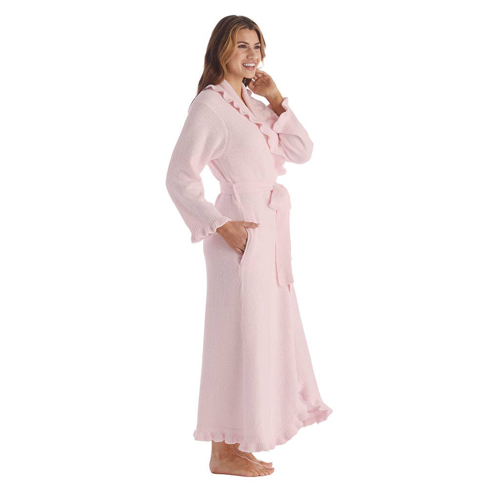 Softies - 51" Ruffle Chenille Robe: Ivory