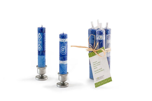 Thumbprint Artifacts - Hamsa Shabbat Candles
