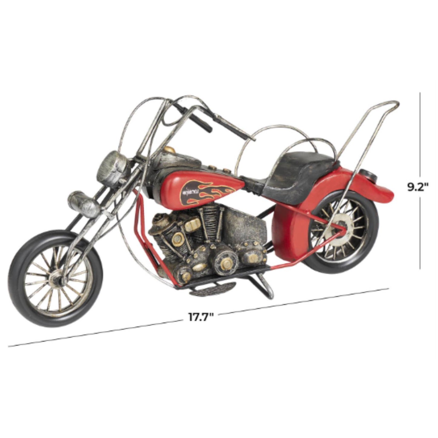 Import Corner - A-15066: METAL MOTORBIKE 18"W, 9"H