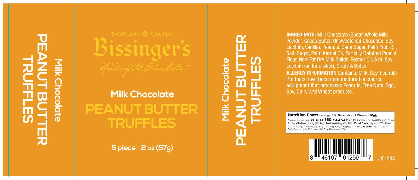 Bissinger's - Milk Chocolate Peanut Butter Flight - 5 PC