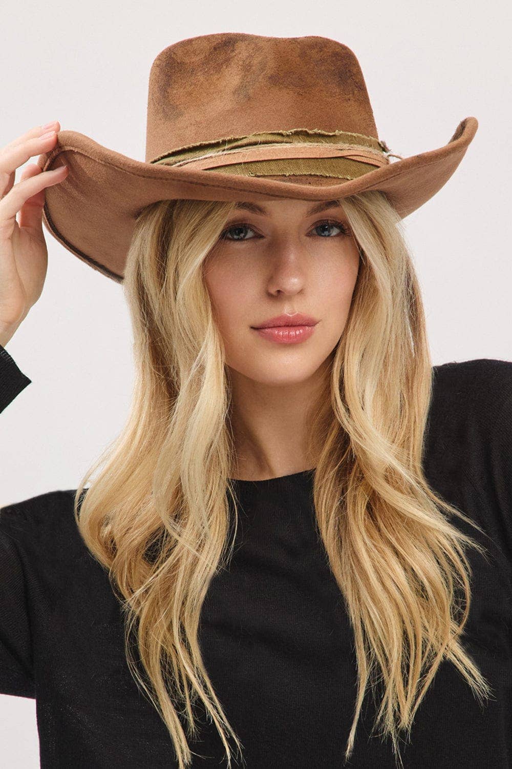 MiMi Wholesale - MH0240 Billie Heritage Worn Shapable Cowboy/Fedora Hat