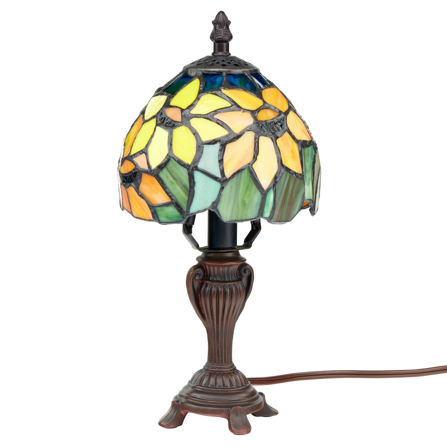 River of Goods - 12"H Sunflower Blossoms Candlestick Accent Lamp