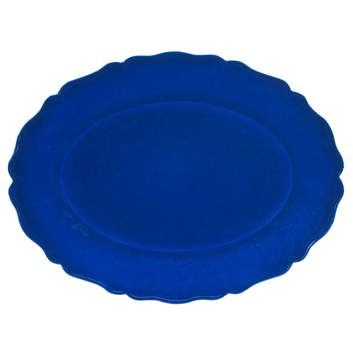 Certified International - Indigo Blue 100% Melamine Oval Platter 18in x 13.5