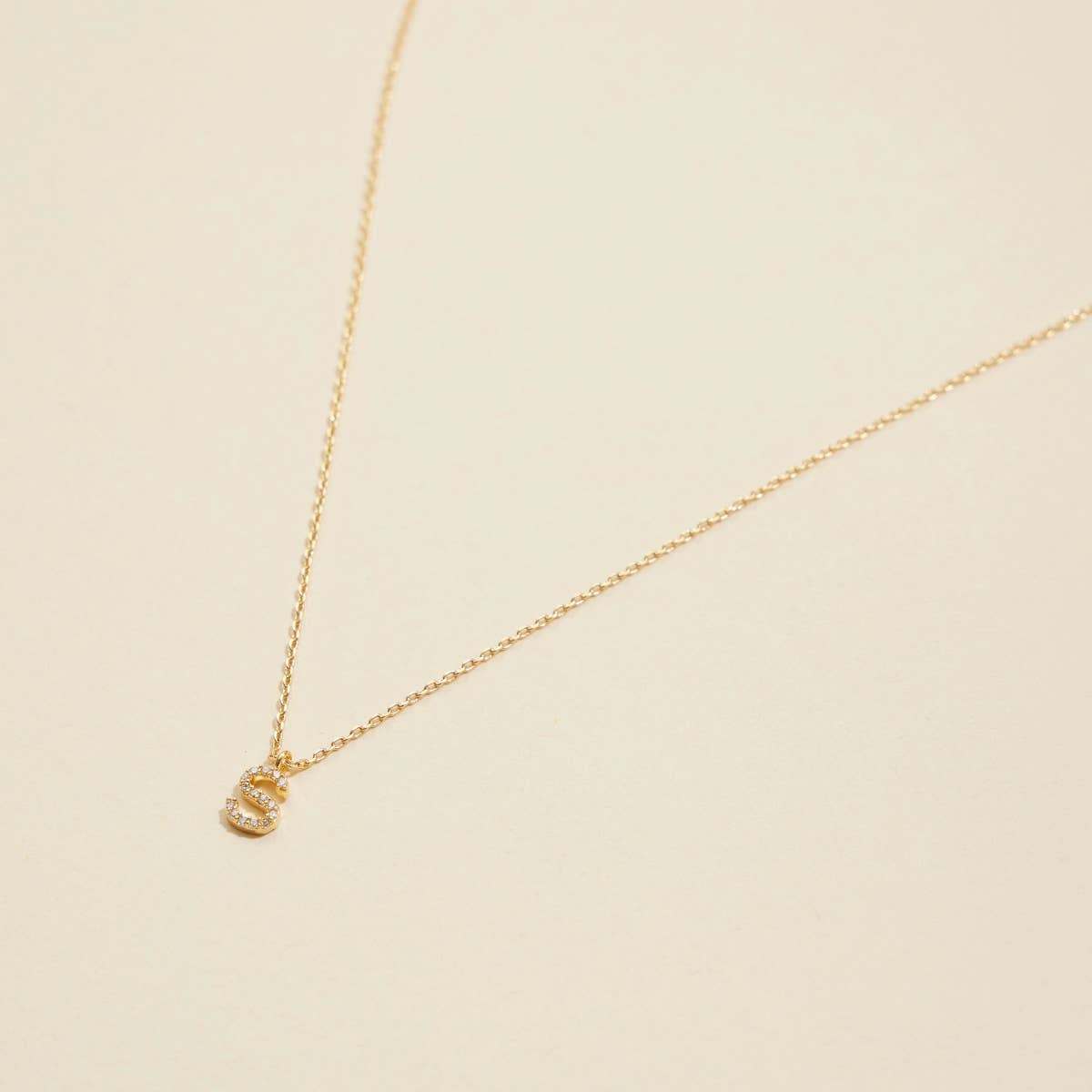 Lilla Haven - 12 Pack of Cubic Zirconia Initial Gold Dipped Necklaces: White Gold Assorted / One / 4DN18021