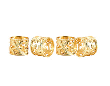 Load image into Gallery viewer, Godinger - Set of Four Baroque Napkin Rings