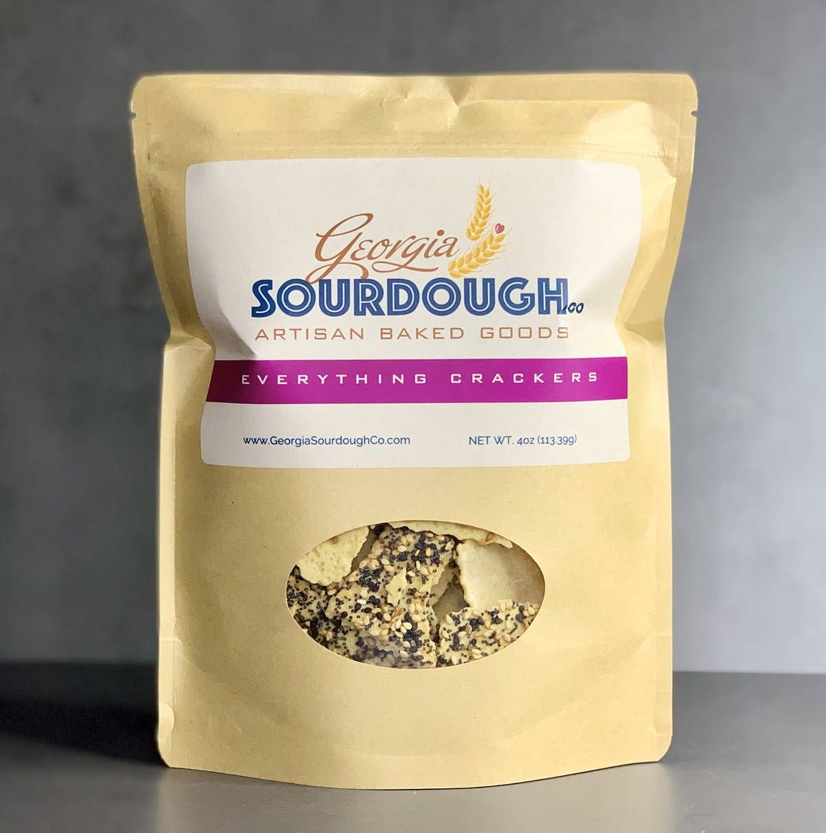 Georgia Sourdough Co. - Everything Crackers: 6 oz.