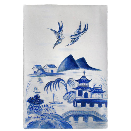 Betsy Drake Interiors - Canton Scene Guest Towel