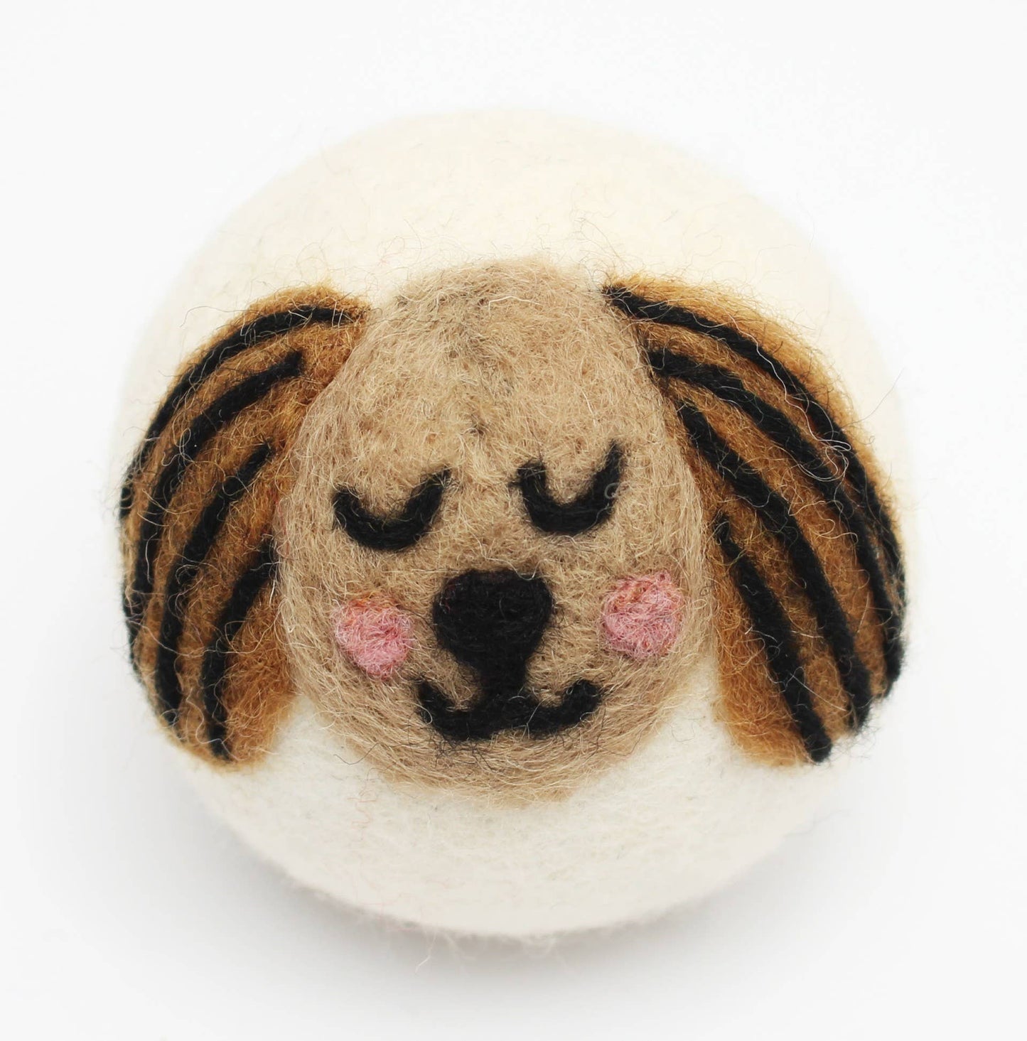 Ethical Global - Dogs: Eco Wool Dryer Balls Fair Trade: Dark Brown Dog