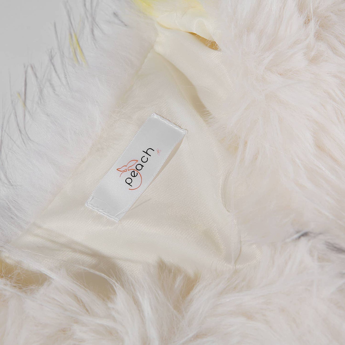 PEACH ACCESSORIES - Polka-Dot Shaggy Cape Coat CE102: Pink Mix