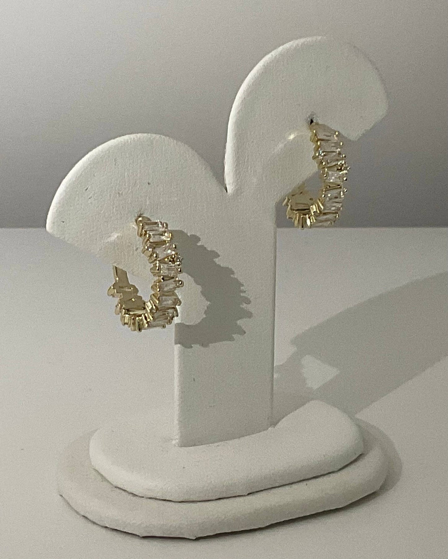 My Best Kept Jewelry - Fancy Baguette Statement Earrings