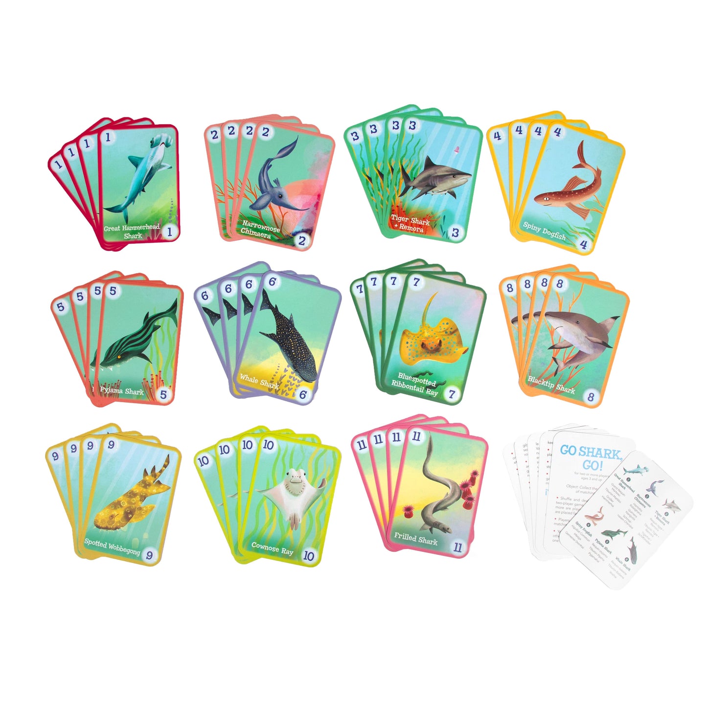 eeBoo - Go Shark Go! Playing Cards