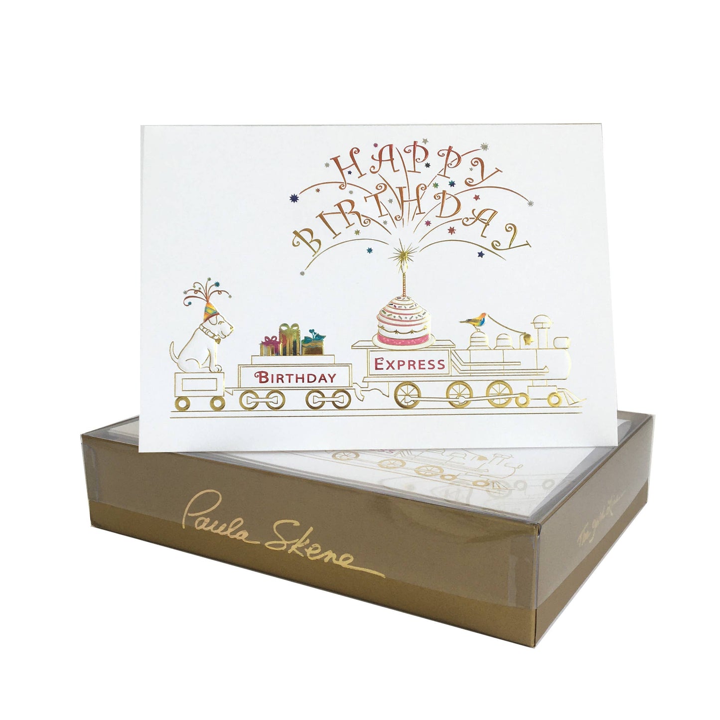 PAULA SKENE DESIGNS - Birthday Express Train Birthday Card
