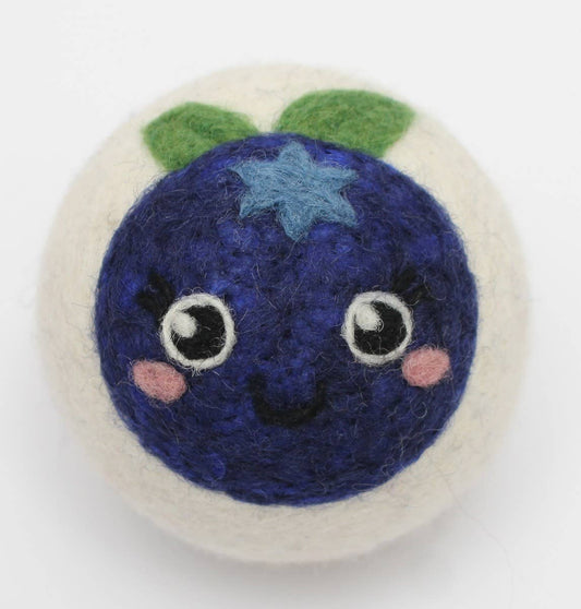 Ethical Global - Fruits: Eco Wool Dryer Balls Fair Trade: Blueberry