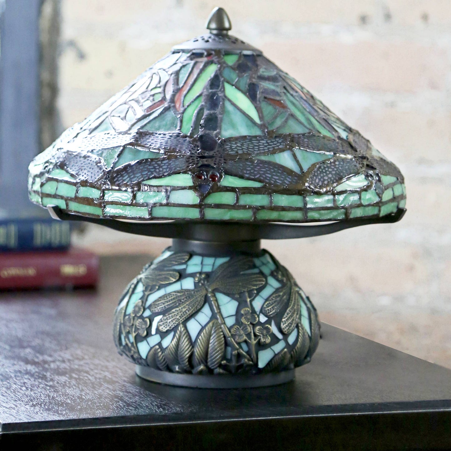 River of Goods - 10.5"H Joyce Green Dragonfly Accent Lamp