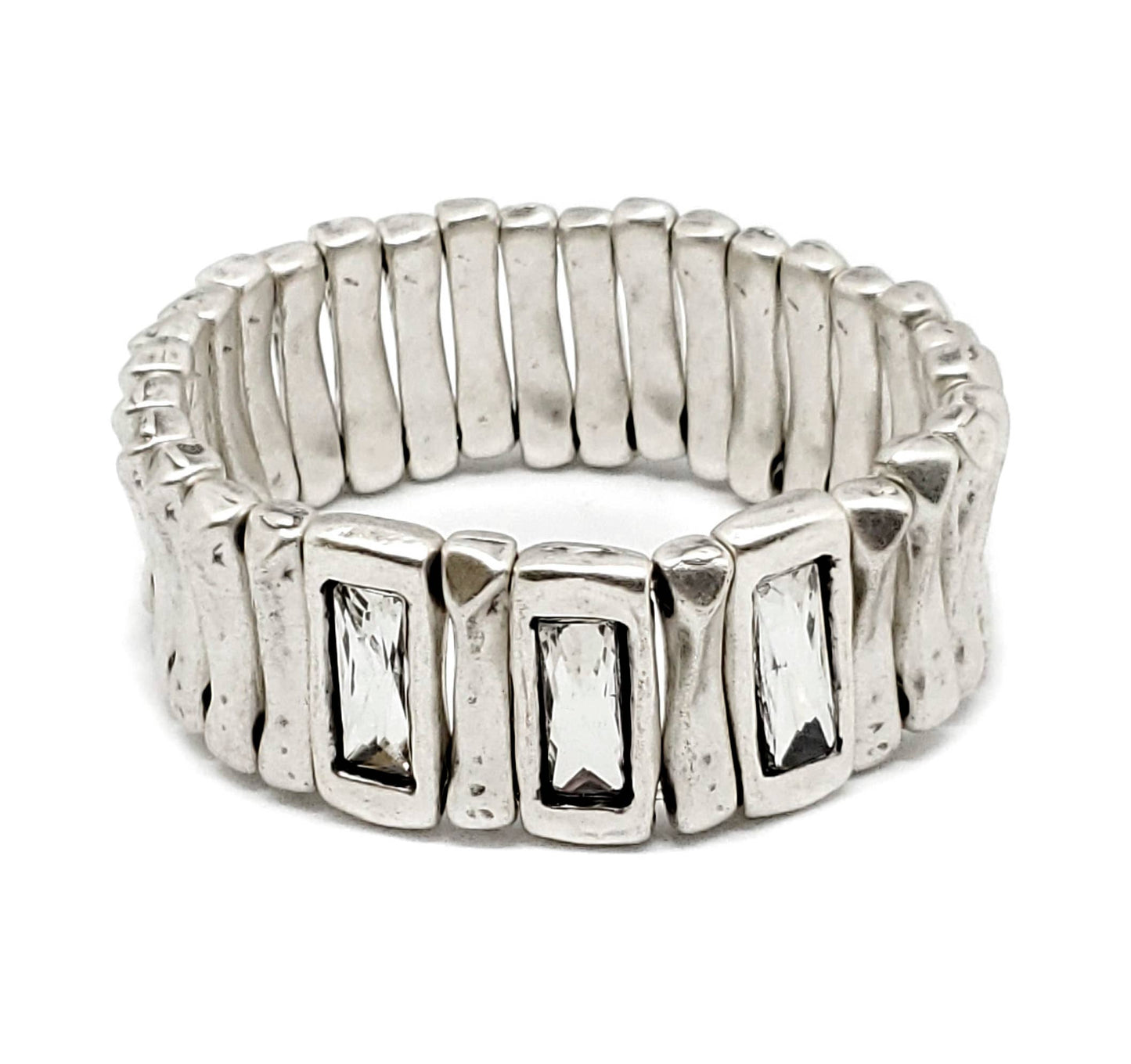 Chanour - Handmade Pewter Bracelet - NB2155 CLEAR