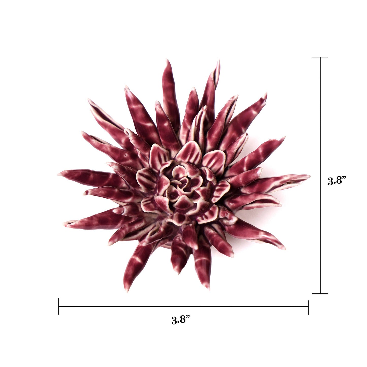 Chive - Coral 11 - Ceramic Faux Flowers: Flower Pink