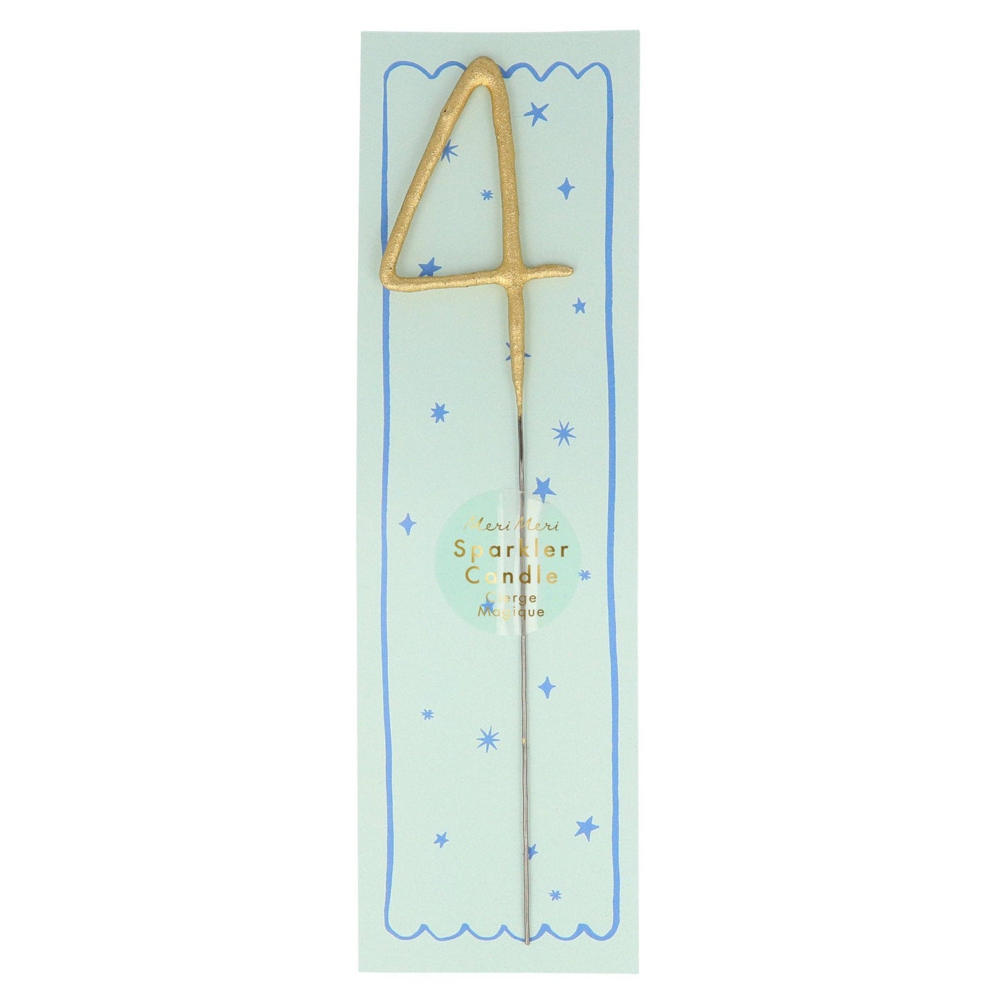 Meri Meri - Gold Sparkler Numbers 0 to 9 Candles: 5