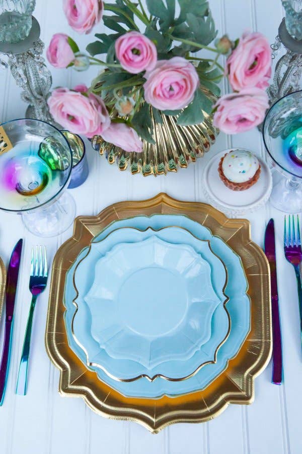 Eid Creations - 8 Sky Dinner Plates