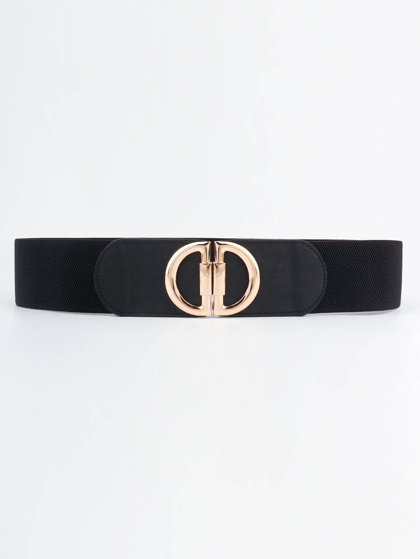 Kustom Kreations Goods - D Buckle Elastic Belt: Black / One Size