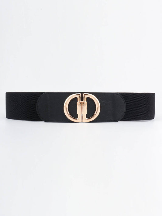 Kustom Kreations Goods - D Buckle Elastic Belt: Black / One Size