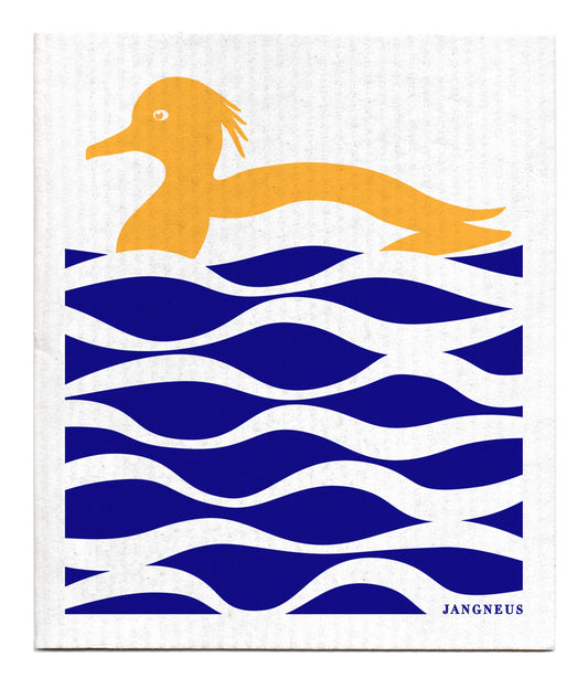 Jangneus - Swedish Dishcloth - Duck - Ochre: Black