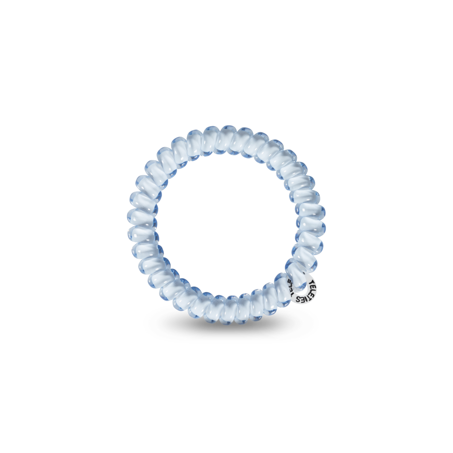 TELETIES - Spiral Hair Coils | Small | Washed Denim Hair Ties