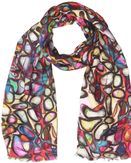 KikiSol - Stained Glass Cotton Modal Scarf