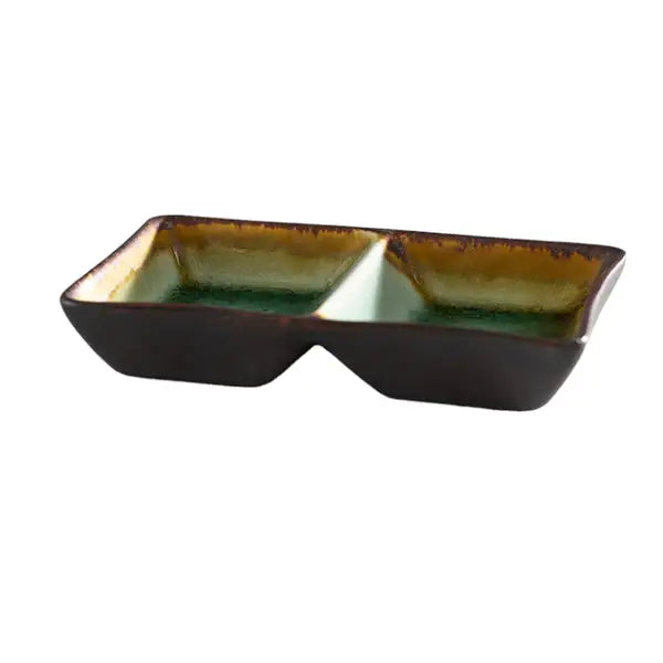 Urban Tokyo - Midori Kanyu 4oz 5.25"L Divided Rectangle Sauce DiSH