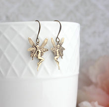 Load image into Gallery viewer, A Pocket of Posies - Fairy Earrings - (more colors): Antiqued Silver