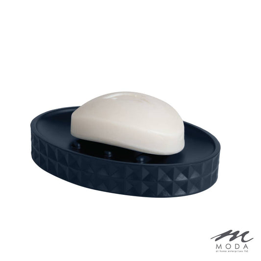 Moda at Home Enterprises, Ltd - Braemar Resin Soap Dish : Navy Blue