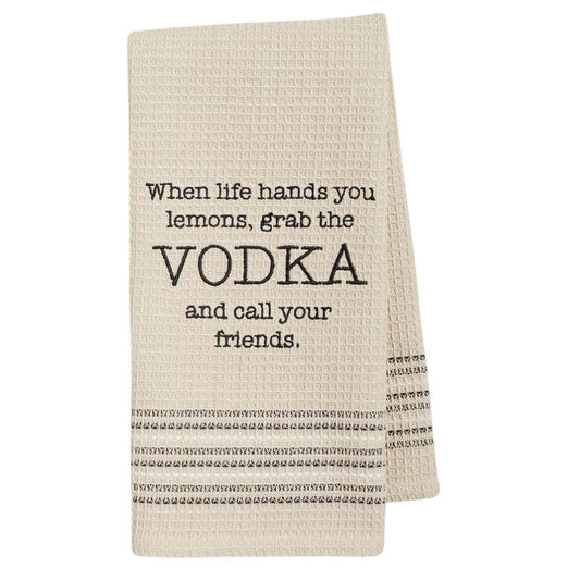 Mona B. - Vodka Waffle-Weave Tea Towel Set of 2 MH-137