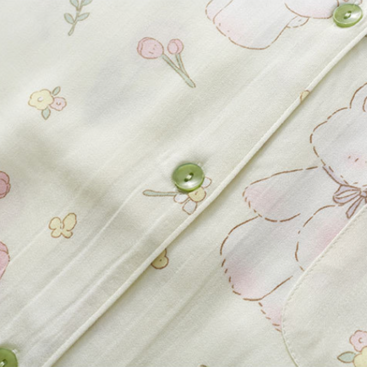 DrifWoo - Spring Bunny Print Pajama Set – Soft & Cozy Sleepwear  Easte: S