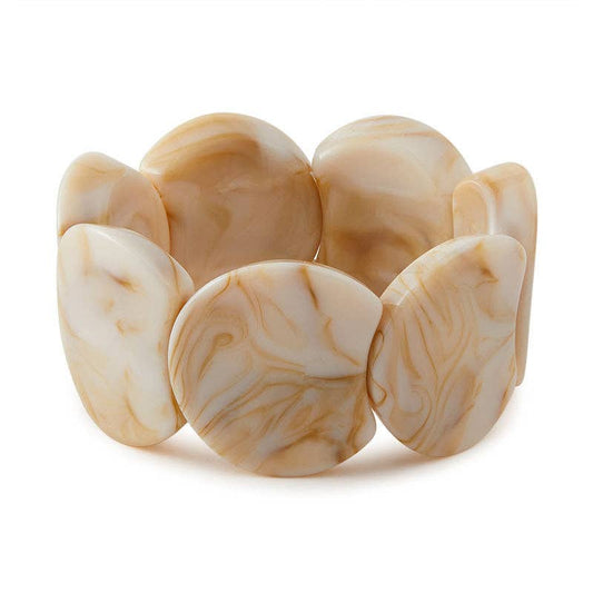 Dipped Shop - Trendy Irregular Texture Acrylic Bangle Bracelet DP25E767: C2