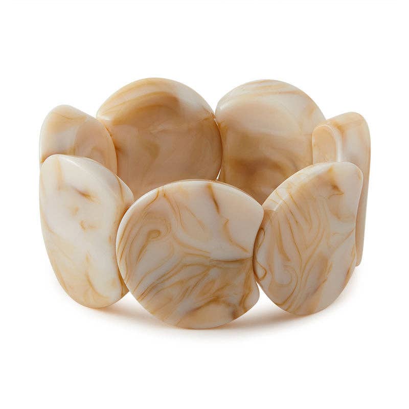 Dipped Shop - Trendy Irregular Texture Acrylic Bangle Bracelet DP25E767: C3