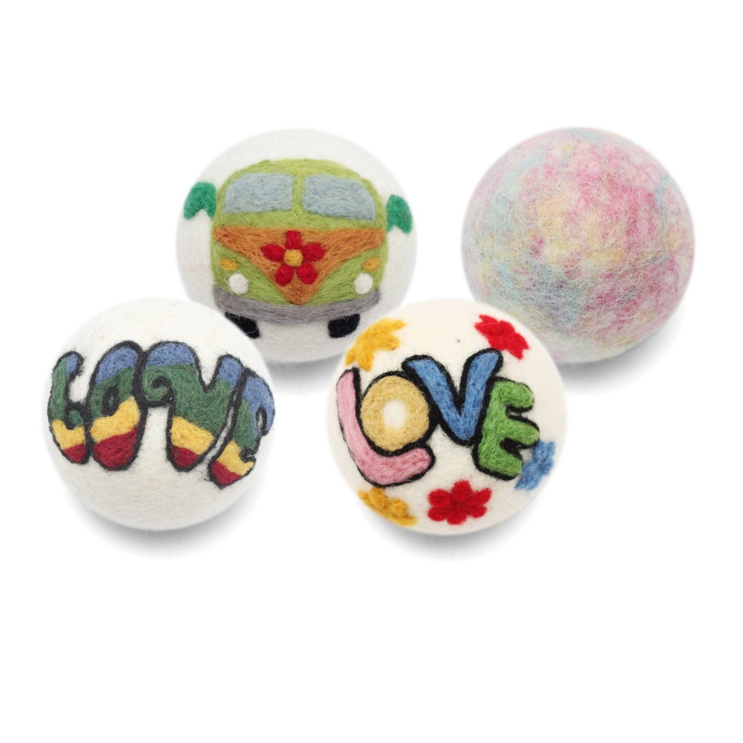 Ethical Global - Hippie Collection: Eco Wool Dryer Balls Fair-Trade: Love Reggae