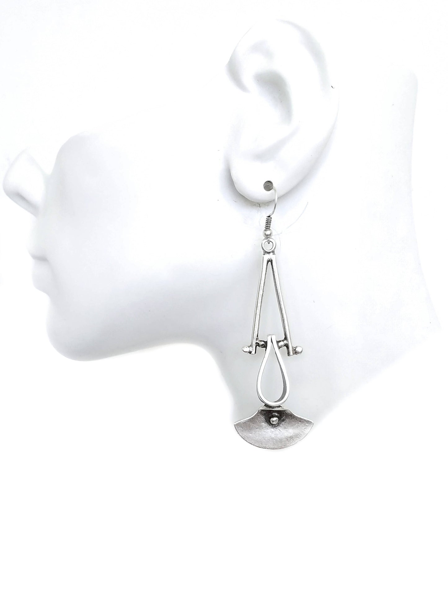 Chanour - Handmade Pewter Earrings - KU119